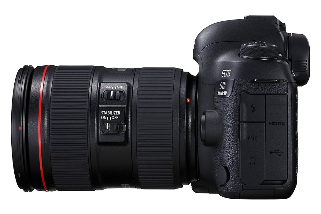Canon Eos 5D Mark IV 30.4 MP Digital SLR Camera (Black) + EF 24-105mm is II USM Lens Kit