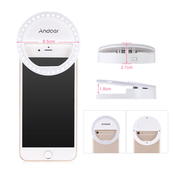 Andoer Selfie Led light for Smartphone