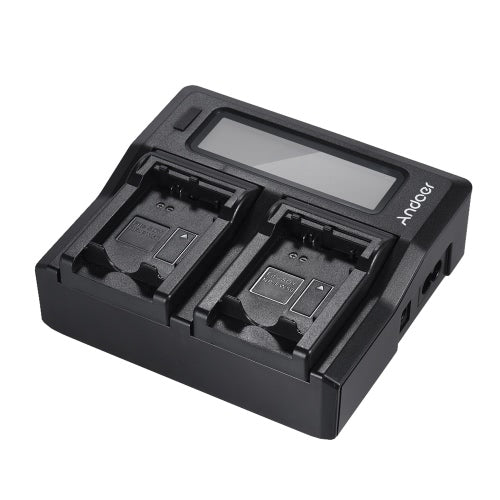 Andoer NP-FW50 NPFW50 Dual Channel Digital Camera Battery Charger