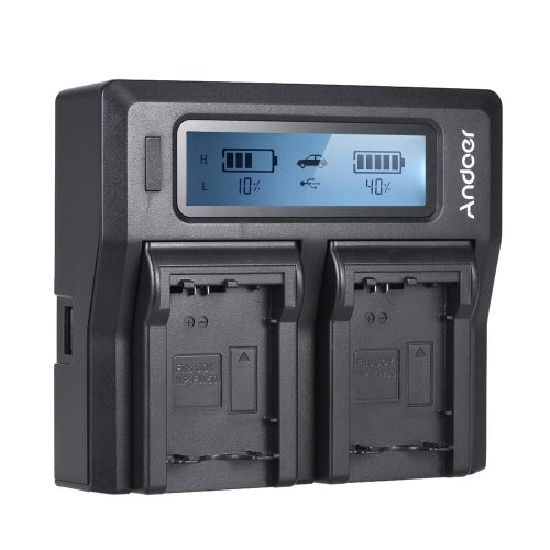 Andoer NP-FW50 NPFW50 Dual Channel Digital Camera Battery Charger