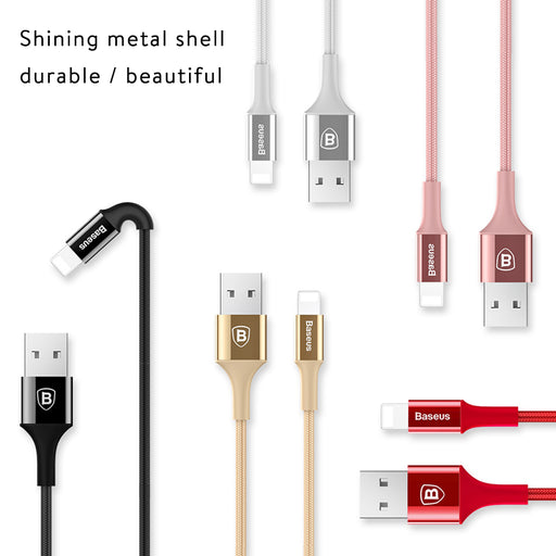 JSD Pro's Original Baseus LED Charger Cable For iPhone 8 7 6