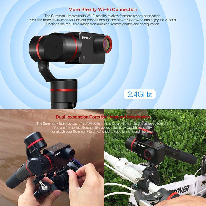 FeiyuTech Summon+ 3-Axis Gimbal with 4K 16MP Action Camera