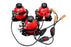 Reasejoy 3x 800W 3200K Continuous Lighting Kit Head w/Case Studio Video Film Red