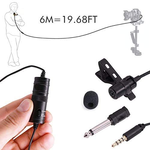 JSD PRO® - JSD-M1P Lavalier Microphone for Smarphone, Cameras & PC