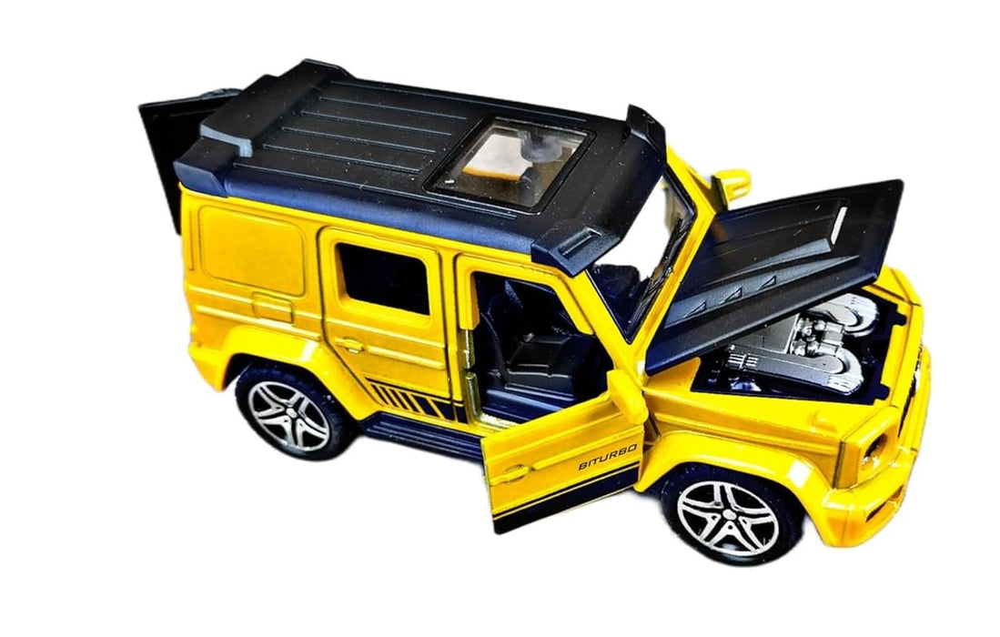 JSD PRO®- G-Wagon -JSD-DC021 -Premium Collection-Die Cast Model 1:32-Metal Toy Car with Storage Box (Yellow)