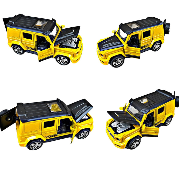 JSD PRO®- G-Wagon -JSD-DC021 -Premium Collection-Die Cast Model 1:32-Metal Toy Car with Storage Box (Yellow)