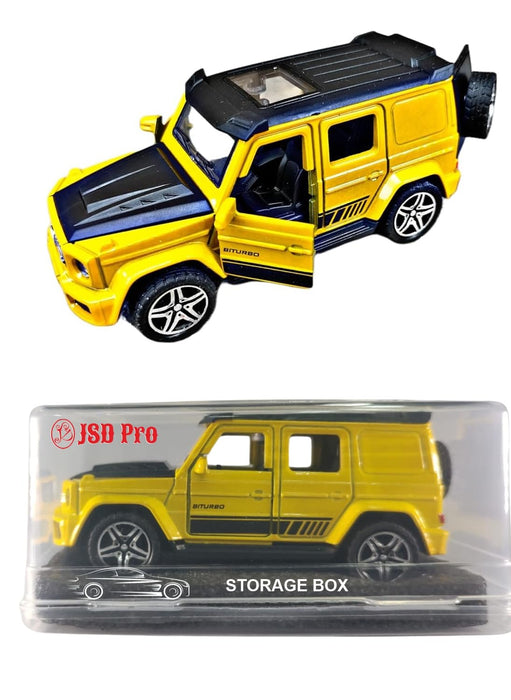 JSD PRO®- G-Wagon -JSD-DC021 -Premium Collection-Die Cast Model 1:32-Metal Toy Car with Storage Box (Yellow)