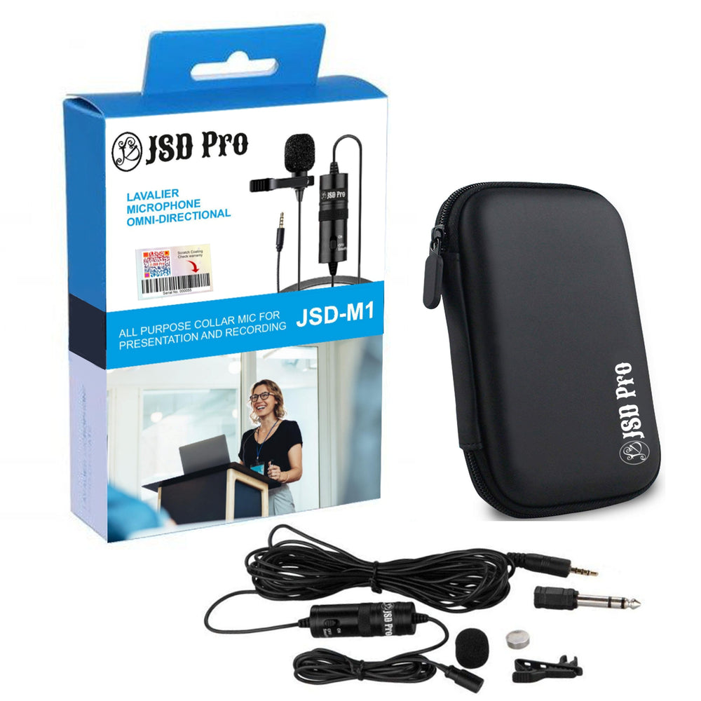 JSD Pro JSD-M1 Lav Mic with 20 feet cable for smartphone, camera, PC & Laptops with 6 Months Replacement Warranty
