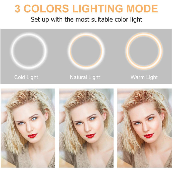 JSD Pro 10 inch Professional LED Ring Light for YouTube/Video Shoot/Makeup Shoot/Studio Shoots/Instagram Video Shoot etc.