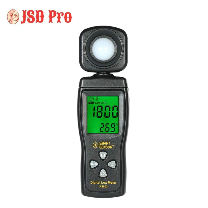 JSD Pro SS Mini Digital Professional Lux/Light Meter LCD Display Handheld Illuminometer Luminometer Photometer Luxmeter Light Meter 0-200000 Lux