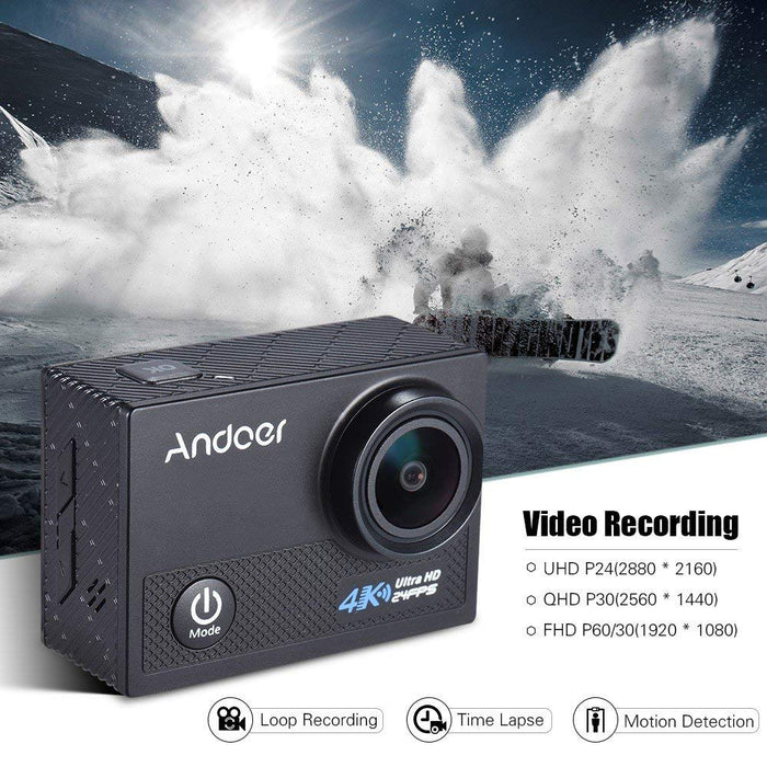 JSD Pro's Andoer AN5000 4K 24fps WiFi Sports Action Camera