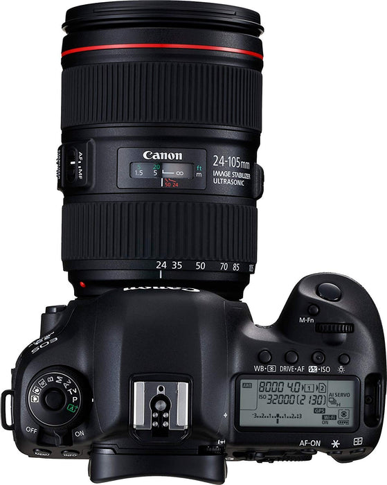 Canon Eos 5D Mark IV 30.4 MP Digital SLR Camera (Black) + EF 24-105mm is II USM Lens Kit
