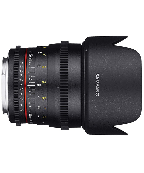Samyang 50mm T1.5 AS UMC VDSLR Cine Lens for Canon DSLR Cameras