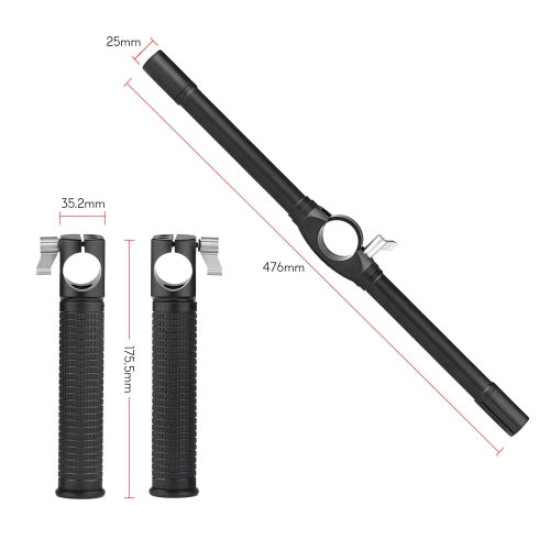 Dual Handheld Grip Bracket Kit for Zhiyun smooth Q and Zhiyun crane V2