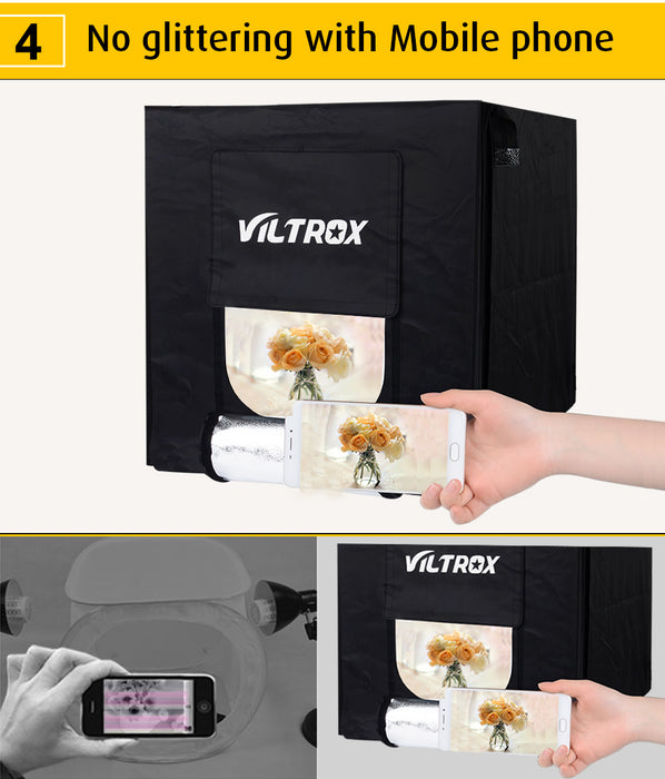 Viltrox 40x40cm LED Photo Studio Softbox